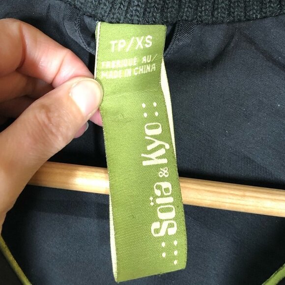 Soia &  Kyo Black Goose Down Toggle Jacket Size XS - Picture 6 of 10